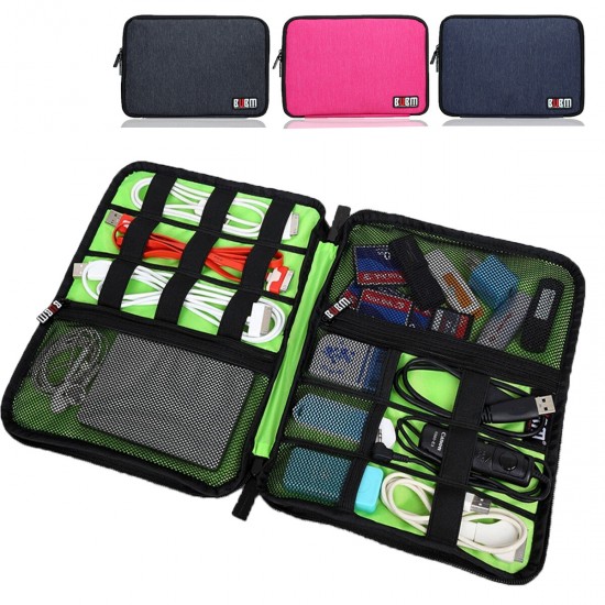 oversized Capacity Watch Tablet Earphone U Disk Cable Digital Devices Cable Organizer Case Storage Bag