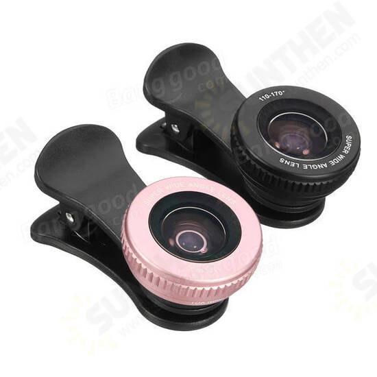 Universal 2 In 1 Mobile Phone Lens 0.6X Wide Angle 15X Macro For SmartPhone Tablet