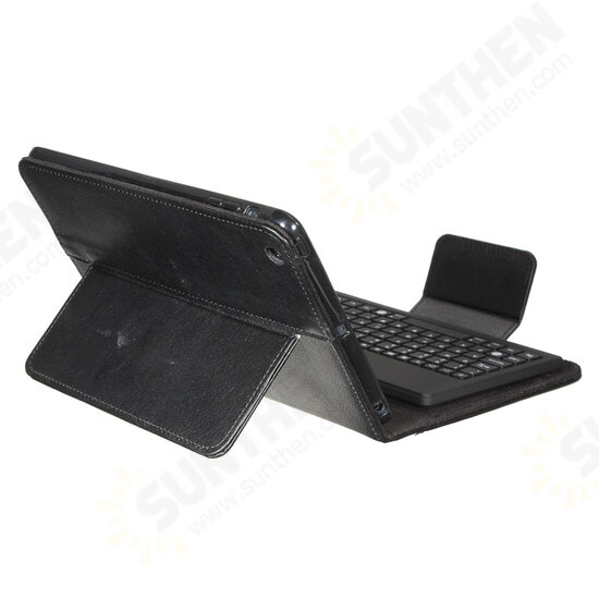 Leather bluetooth Keyboard Case for iPad Mini Tablet