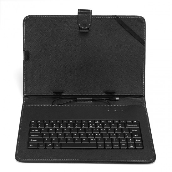 PU Leather Case Cover Micro USB Keyboard for 10.1 Inch Tablet