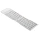 Pocketwekey Wireless bluetooth Thin English Keyboard White