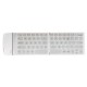 Pocketwekey Wireless bluetooth Thin English Keyboard White