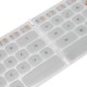 Pocketwekey Wireless bluetooth Thin English Keyboard White