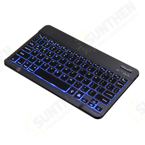 RGB Backlight Wireless bluetooth Keyboard for Android, IOS and Windows Tablet