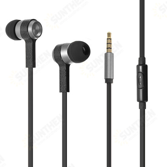 GS-C6 ABS 3.5mm In-ear Headphone with Microphone for Tablet Cell Phone