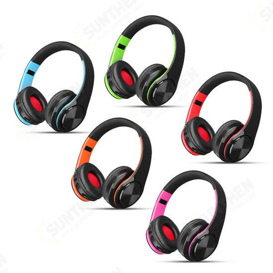 Portable Wireless Hifi Stereo bluetooth Sports Headphone Headset Mic SD AUX