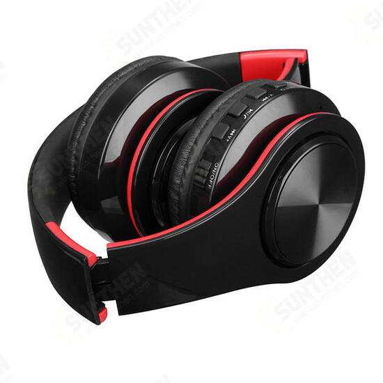 Portable Wireless Hifi Stereo bluetooth Sports Headphone Headset Mic SD AUX