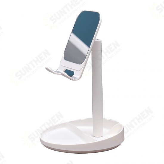 Adjustable Tablet Stand Telescopic Phone Holder Aluminum Alloy Bracket Holdr Universal with Mirror