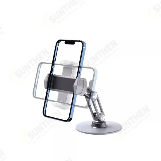 L08mini Flexible Double Arm Bracket Holder Aluminum Lazy Stand for 4.7-12 Inch Phone Tablet