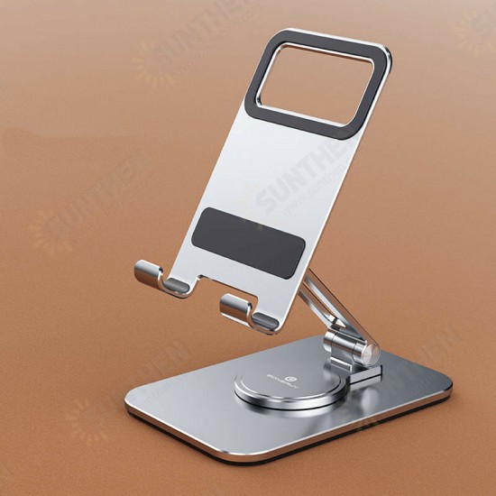 Slim Design 360 Rotatable Aluminum Alloy Adjustable Foldable Tablet Holder Stand