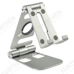Foldable HW07B-1 Mobile Phone Tablet Stand Holder Aluminum Alloy Charging Base Bracket for Apple Tablet Watch Foldable HW07B-1 Mobile Phone Tablet Stand Holder Aluminum Alloy Charging Base Bracket for Apple Tablet Watch
