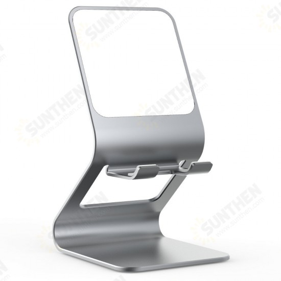 Foldable Desktop Metal Holder Bracket Live Mirror Stand for Tablet Smartphone