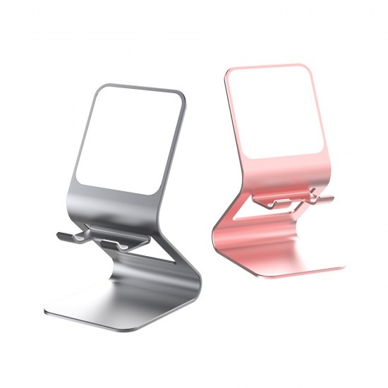 Foldable Desktop Metal Holder Bracket Live Mirror Stand for Tablet Smartphone