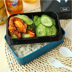 730ml 2 Tier Plastic Lovely Lunch Box Belt Bento Box Sushi Lunch Box Food Container 730ml 2 Tier Plastic Lovely Lunch Box Belt Bento Box Sushi Lunch Box Food Container