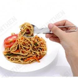 Foldable Stainless Steel Spork Spoon Fork Portable Cookout Picnic Spork Outdoor dinnerware Foldable Stainless Steel Spork Spoon Fork Portable Cookout Picnic Spork Outdoor dinnerware