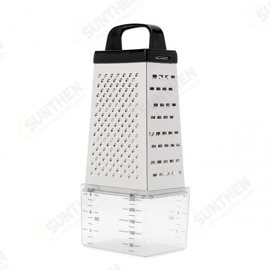 Grater Box Stainless Steel 4 Sided Multi Funtion Cheese Vegetable With Container Lunch Box