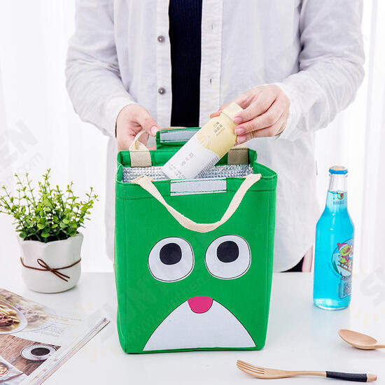 Lunch Tote Bag Portable Picnic Cooler Insulated Handbag Food Storage Container