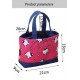 New Portable Canvas Lunch Bag Thermal Insulated Snack Lunch Box Carry Tote Storage Bag Travel Picnic