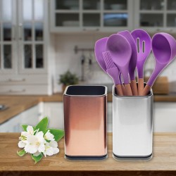 Stainless Steel Rectangular Kitchen Utensil Holder Kitchen Cutlery Storage Utensil Organizer Stainless Steel Rectangular Kitchen Utensil Holder Kitchen Cutlery Storage Utensil Organizer