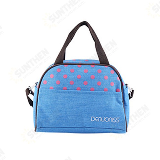 Woman Lady Large Capacity Insulated Cooler Lunch Tote Bag Travel Picnic Food Storage Container