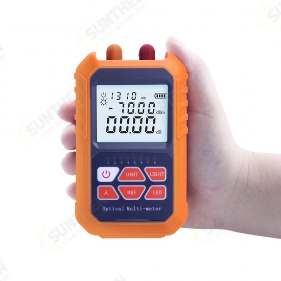 3-in-1 Handheld Fiber Mini Optical Power Meter -70+3 dBm Laser Source Visual Fau 5MW 5KM Network Cable Test