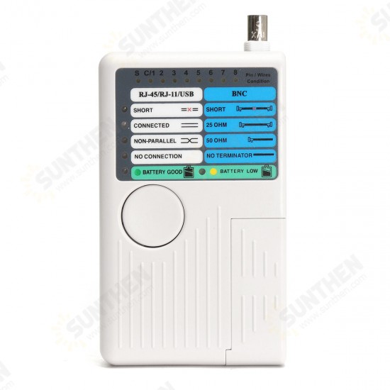 4 In 1 Network Cable Tester RJ45/RJ11/USB/BNC LAN Cable Cat5 Cat6 Wire Tester