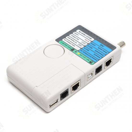 4 In 1 Network Cable Tester RJ45/RJ11/USB/BNC LAN Cable Cat5 Cat6 Wire Tester