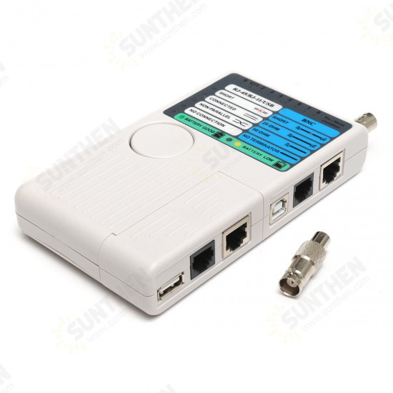 4 In 1 Network Cable Tester RJ45/RJ11/USB/BNC LAN Cable Cat5 Cat6 Wire Tester