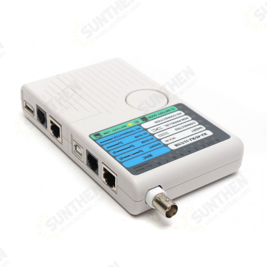 4 In 1 Network Cable Tester RJ45/RJ11/USB/BNC LAN Cable Cat5 Cat6 Wire Tester