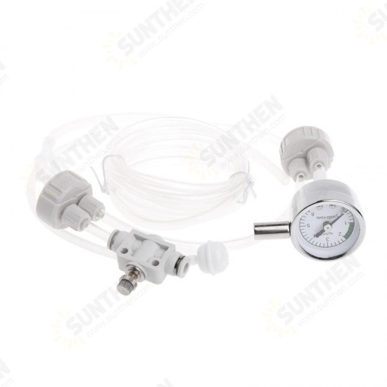 CO2 Generator System Kit With Pressure Air Flow Adjustment Plant Fish Aquarium Co2 Valve Diffuser