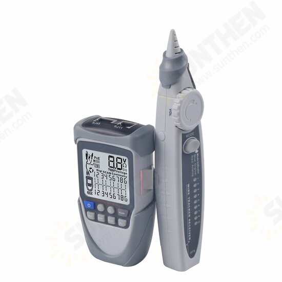 ET613/ET612 Network Cable Tester POE Test Line Finding Under 60V Noiseless Digital Search Strong Anti-Interference Test Polarity/Voltage Value