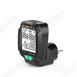 FY1881 30V-250V Digital Smart Socket Tester Voltage Test Socket Detector ENull Line Phase Check RCD Test Data Storage FY1881 30V-250V Digital Smart Socket Tester Voltage Test Socket Detector ENull Line Phase Check RCD Test Data Storage