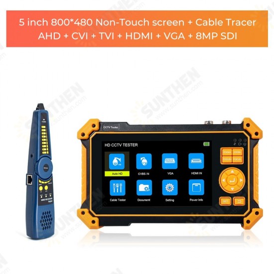 HD-3200C 8MP Ahd Monitor CCTV Tester Mini Monitor for Camera Tester CCTV POE Surveillance Camera CCTV Tester Monitor Video Camera Tester