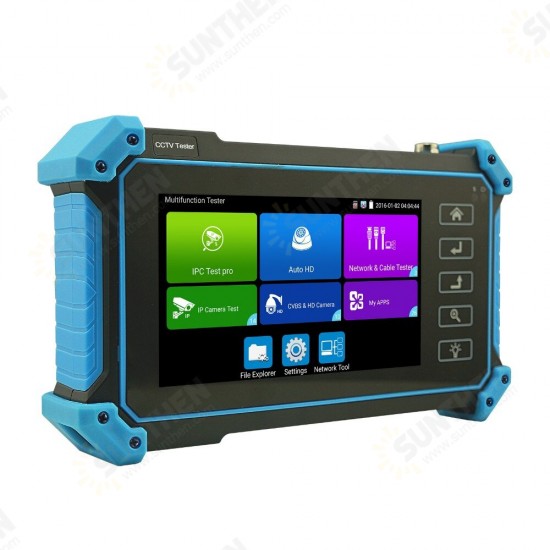 IPC5200 Plus Coaxial HD CCTV Tester Monitor 5 Inch 8MP AHD TVI CVI SDI HDMI VGA Input Analog Test POE DC12V Output