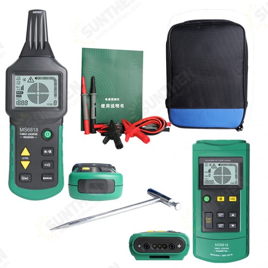 MS6818 Portable Professional 12-400V AC/DC Wire Network Telephone Cable Tester Tracker Detector