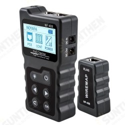 NF-488 Digital Ethernet CAT5 CAT6 LAN Network Cable PoE Switch Tester Detector LCD Display Network Cable Tester Network Tools NF-488 Digital Ethernet CAT5 CAT6 LAN Network Cable PoE Switch Tester Detector LCD Display Network Cable Tester Network Tools