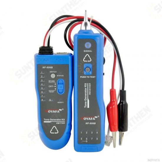 NF-806B Wire Tracker Wire Tracer Cable Tester UTP STP RJ45 RJ11 Metal Cable Tracing LAN Cable Tester