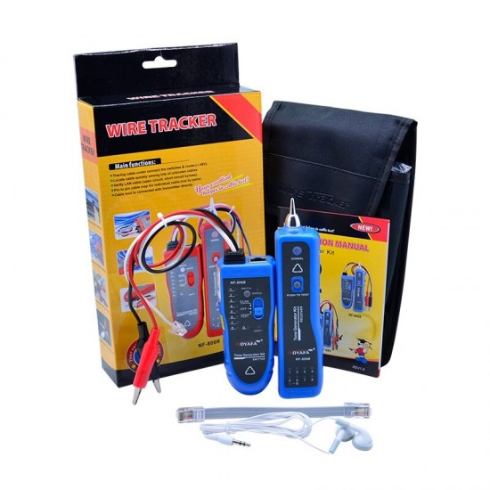 NF-806B Wire Tracker Wire Tracer Cable Tester UTP STP RJ45 RJ11 Metal Cable Tracing LAN Cable Tester