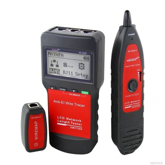 NF-8200 LCD LAN Tester Network Telephone Cable Tester RJ45 Cable Tester Ethernet Cable Tracker