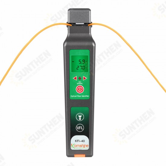 New KFI-40 Fiber Optical Identifier with Built 750nm-1700nm SM and MM Optical Fiber Identifier Handheld Fiber Cable FTTH Testing Tool