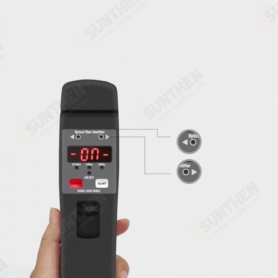 Optic Fiber Identifier Live Fiber Optical Identifier 800nm-1700nm Fiber Cable Visual Fault Locator