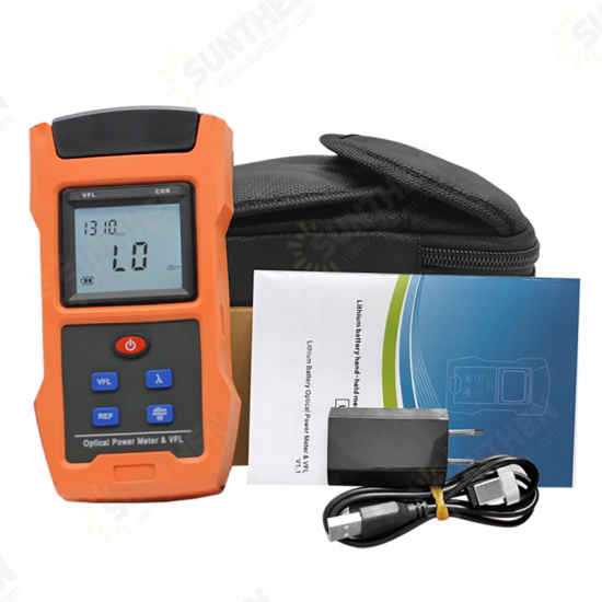 TL563 Optical Power Meter Optical Fiber Tester Light Attenuation Tester -50 to +26dBm -70 to +10dBm Output 10mW