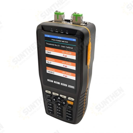 TM70B TM70B-OV1 High Precision PON Power Meter Tester Fiber Tester 1MW VFL Optical Network Tester Rechargeable