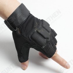 1 Pair Tactical Glove Half Finger Gloves Slip Resistant Gloves For Cycling Camping Hunting 1 Pair Tactical Glove Half Finger Gloves Slip Resistant Gloves For Cycling Camping Hunting