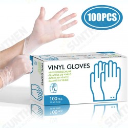 100Pcs Tearproof Antibacterial Safety Disposable Glove Powder-free Top Examination Gloves L Size Stretchy 100Pcs Tearproof Antibacterial Safety Disposable Glove Powder-free Top Examination Gloves L Size Stretchy