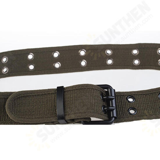 110cm x 3.8cm Tactical Belt Adjustable Waist Belts Camping Hunting Lightweight Nylon Waistband