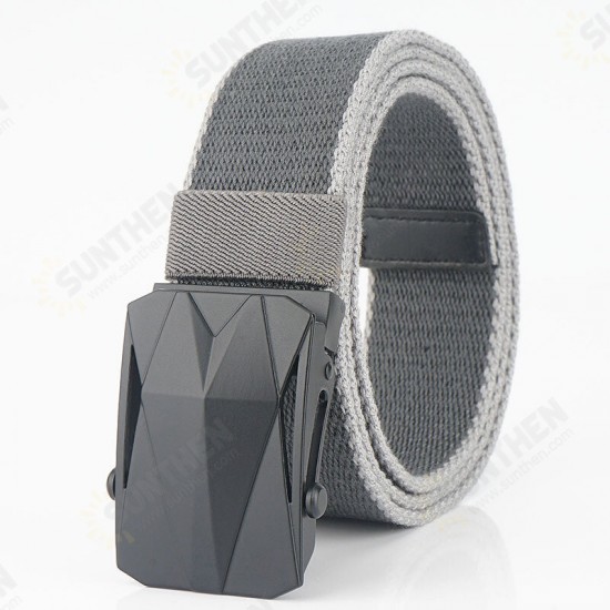 120cm BO03 Punch Free Roller Buckle Canvas Tactical Belt For Outdoor Camping Hunting Waistband