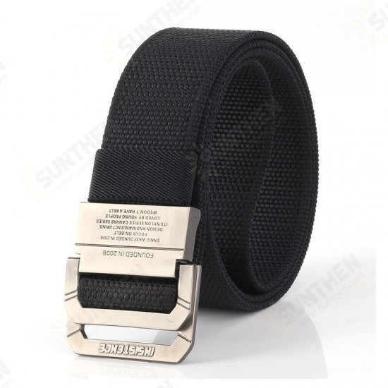 120cm DS-1 3.8cm Nylon Double Ring Alloy Buckle Cowboy Pants Belt Army Tactical Belt