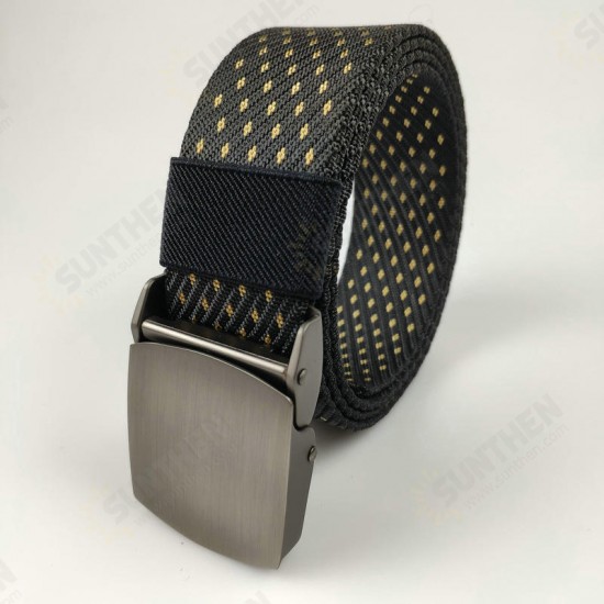 120cm x 3.8cm Zinc Alloy Buckle Jacquard Nylon Belt