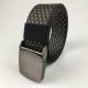 120cm x 3.8cm Zinc Alloy Buckle Jacquard Nylon Belt